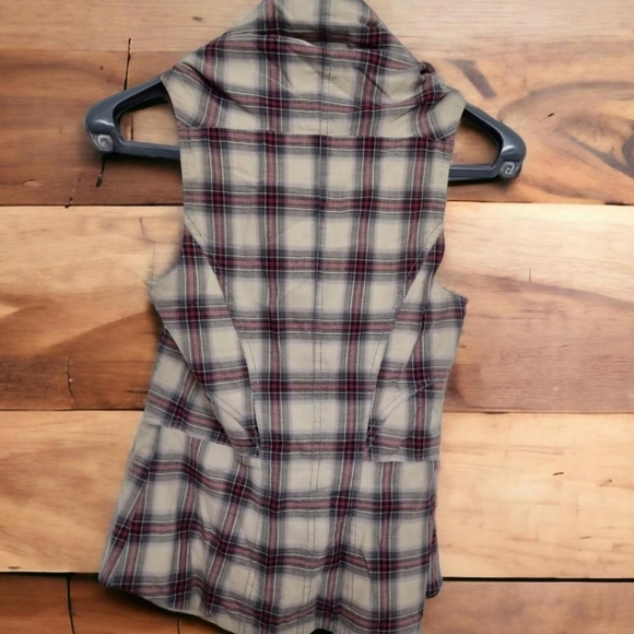 Allsaints deadwood altair topUk 8Leather strapsChecked - Picture 2 of 6